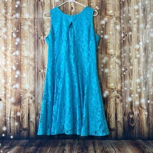 Blue lace dress